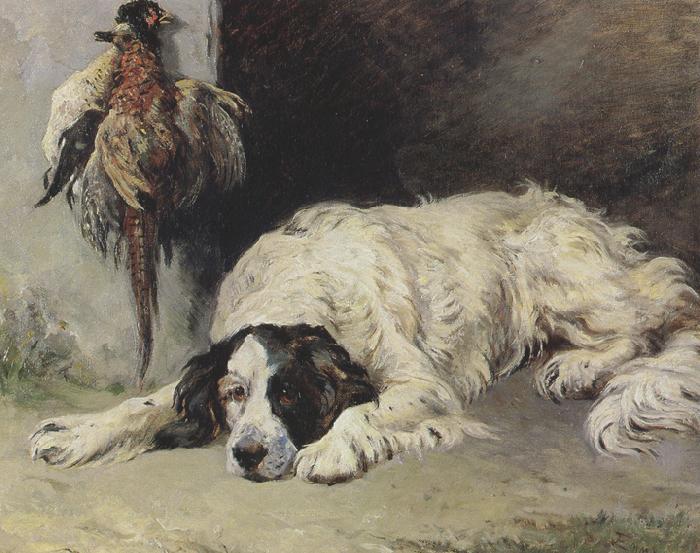 John emms An English Setter at the end of the Day (mk37) Germany oil painting art
